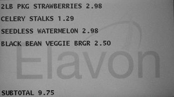 scrolling receipt screen, smaller font
